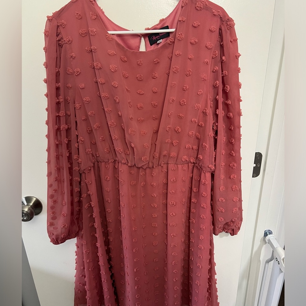 Blush Pink Dotted Dress